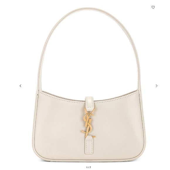 Saint Laurent 5A7 Crema Mini Hobo Bag - Soft White – Kith